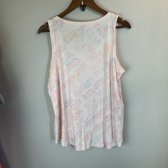TORRID HENLEY SLEEP TANK - CUPRO BRUSH STROKE CORAL LARGE NWT - Picture 5 of 5